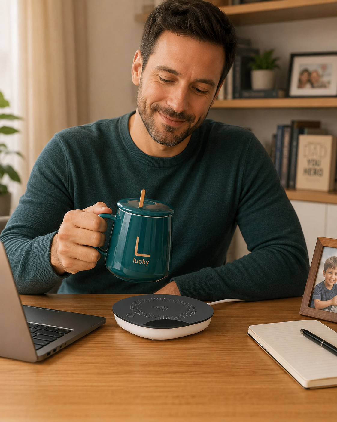 Set Lucky USB: La taza que nunca se enfría, para el Papá que nunca se rinde